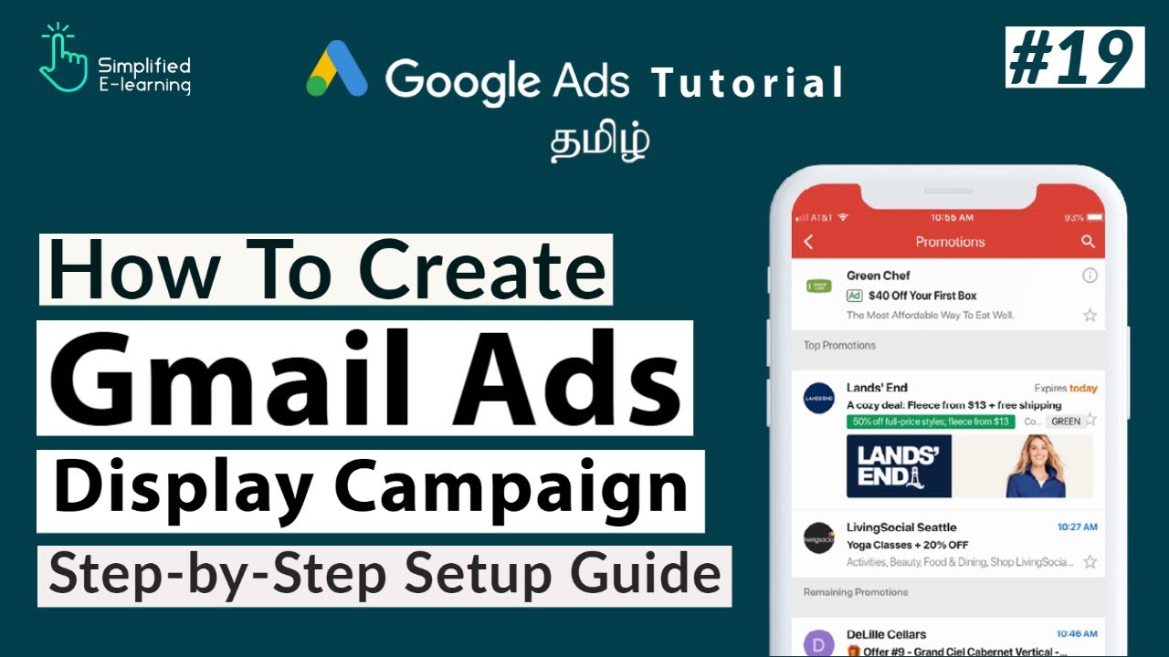 How to Create Gmail Display Ads Campaign in Tamil | Google Ads Tutorial ...