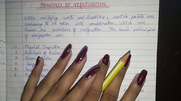 AUDITING-CHAPTER- 10 ( PART - 20 ) PRINCIPLES OF VERIFICATION