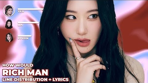 How would ITZY sing rich man (by aespa) (Line distribution + lyrics karaoke)