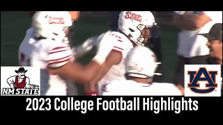 New Mexico State vs Auburn Football Game Highlights 11 18 2023