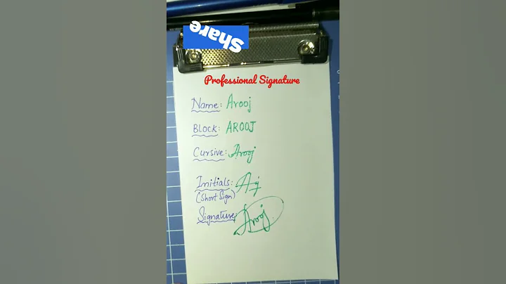 Arooj name Signature style #youtubeshorts #youtube #ytshorts