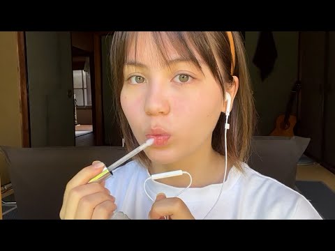 asmr tingly apple mic lofi mouth sounds~