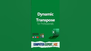 How to Dynamic Transpose Data in Microsoft Excel | Easy Tutorial #excel #shorts #ytshorts