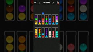 Ball Sort Color Water Puzzle Solution Level 689