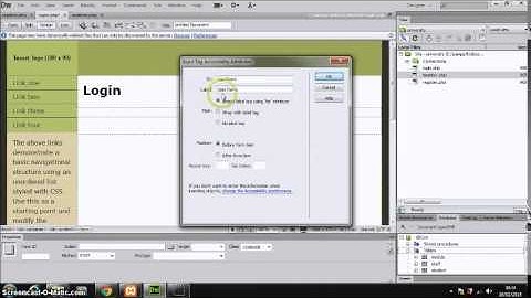 Creating user login system using Dreamweaver CS6