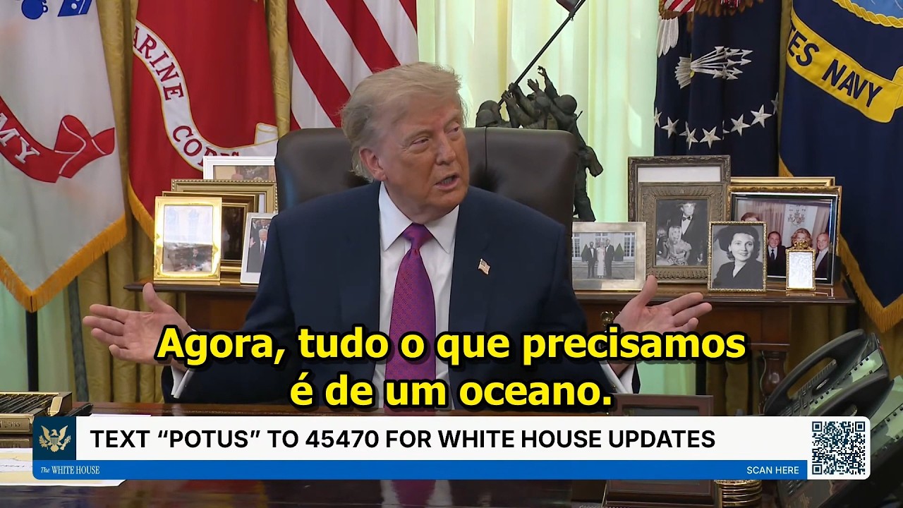 Trump: Talvez tenhamos que mudar o nome do Atlântico e/ou do Pacífico.