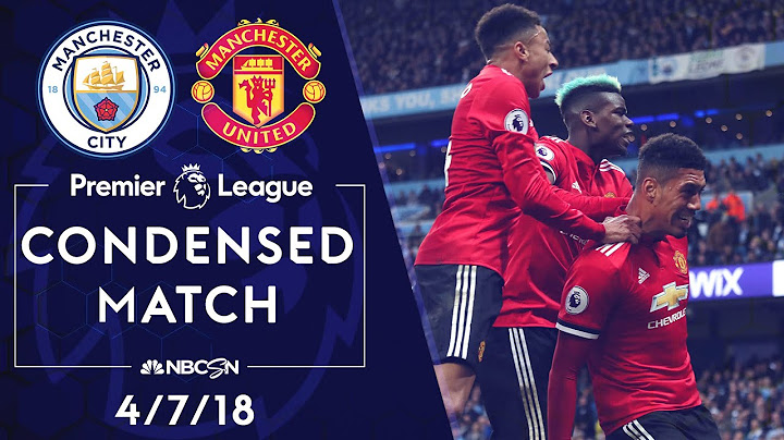 Premier League Classics: Man City v. Man United | CONDENSED MATCH | 4/7/18 | NBC SPORTS