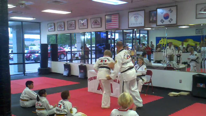 Joan Lawson breaking boards