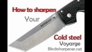 Sharpening Cold Steel knife S35VN blade, How to sharpen Cold steel knives, Knife sharpener for sale.