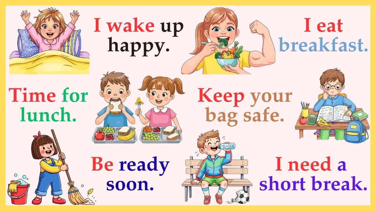 + Daily Use English Sentences / Learn English / Spoken English for kids / Improve English for Kids ✅