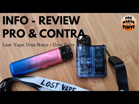 Lost Vape Ursa Nano + Ursa Baby Pod Kit | Pod Systeme auch für Umsteiger | Info Review