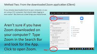 CCC Tutoring Logging Into Zoom