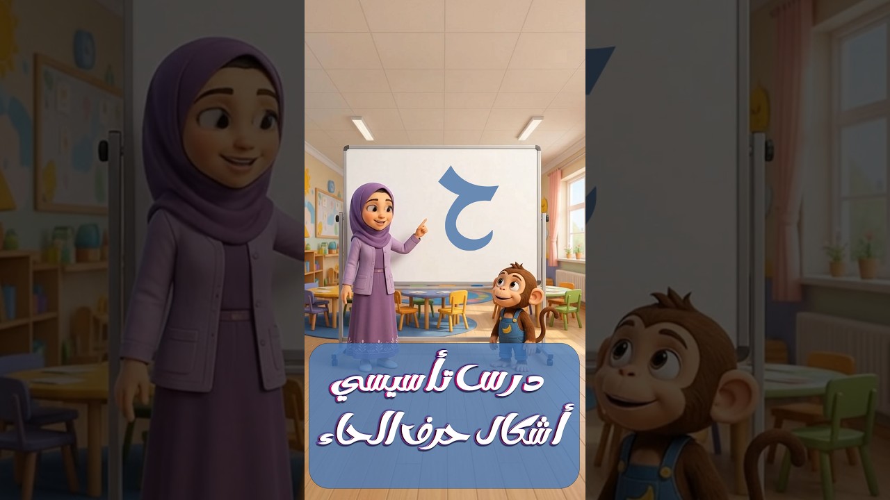 الحروف العربية للأطفال في مرحلة الروضة | تعلّم حرف الحاء #تعليم_الأطفال