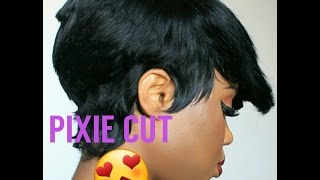 D.I.Y HOW TO/ PIXIE CUT WITH 27 PIECE STYLING 2 by Gggg 2,905 views 7 years ago 8 minutes, 14 seconds