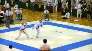 04464 20140601国体予選 組手 美帆ｖｓ浦実井上