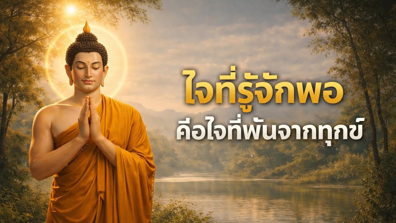 ใจที่รู้จักพอ คือใจที่พ้นจากทุกข์ | คำสอนพระพุทธเจ้าฝึกใจสงบในยุคเร่งรีบ