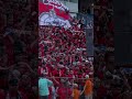 USM Alger fans bringing the energy. ❤️🖤 #TotalEnergiesCAFCC