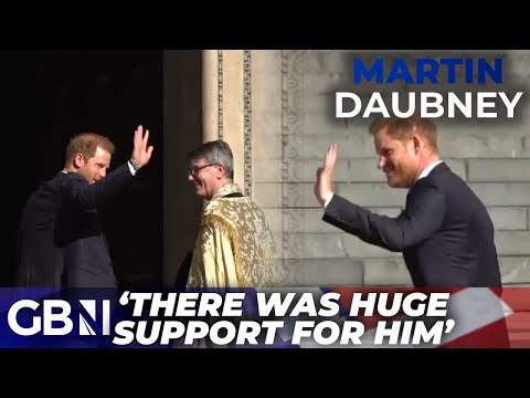 WATCH: Prince Harry greeted by HUGE cheers as Duke arrives at St Paul's Cathedral in UK visit
