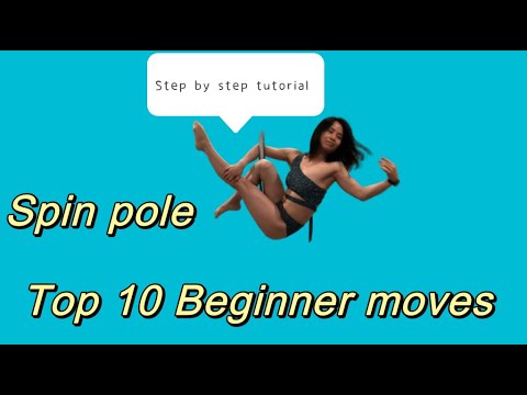 Top 10 beginner pole dance moves | Beginner pole tricks #poletricks #poledance