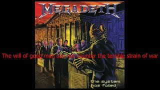 Megadeth - Blackmail the Universe (Lyrics)