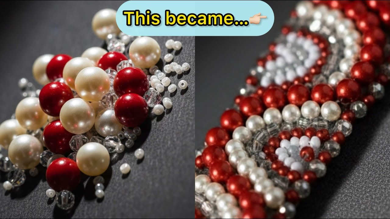 Turning Simple Beads Into a Luxury Trim | Tambour Embroidery ✨