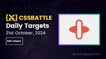 CSS Battle Daily Targets Solution | October 21, 2024 | #html #css #cssbattle