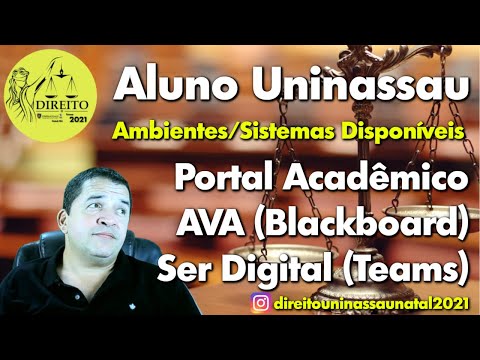 Portal Acadêmico / Blackboard / Microsoft Teams (conhecendo os ambientes da Uninassau/Natal)