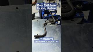 25mm TMT Rebar Bending Machine, TMT Ring Making Machine, 25mm CNC Rod Bending Machine #rebarmachine