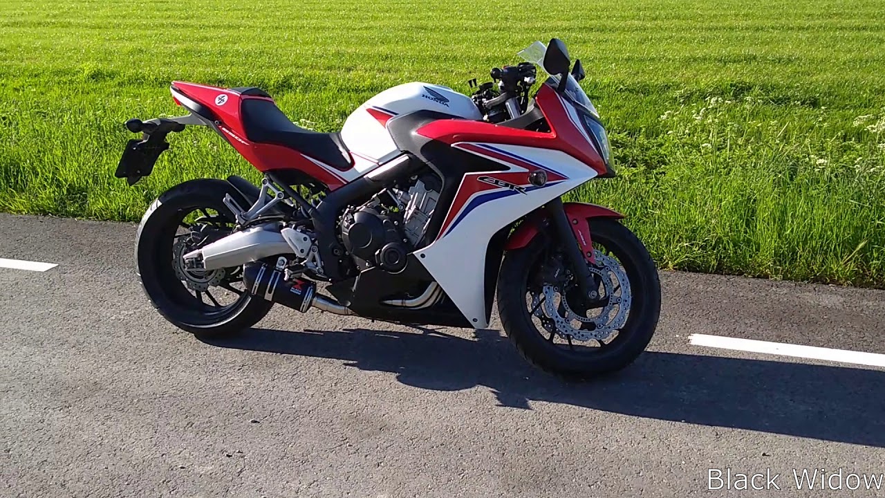 Honda CBR650F Black Widow exhaust