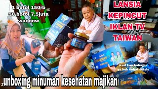 LANSIA KEPINCUT IKLAN TV...⁉️UNBOXING MINUMAN KESEHATAN MAJIKAN DITAIWAN