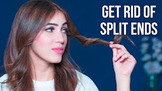 How To Get Rid Of Split Ends | At Home DIY