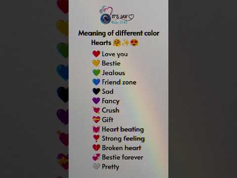 Meaning Of Different Color Hearts Shorts Heart