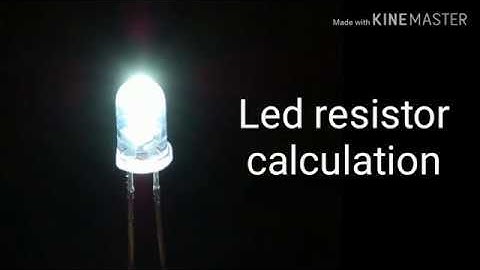 Led resistor calculation