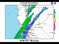 Forecast Rainfall this Afternoon