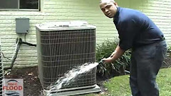 John C Flood Home Air Conditioning Condenser Cleaning Video