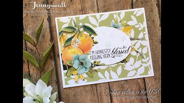 CASEing the Catalog and fussy cut flowers using Stampin Up products with Jenny Hall