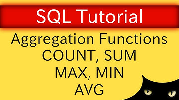 SQL Tutorial - Aggregation Functions COUNT, SUM, AVG, MAX, MIN | Database Tutorial 5o