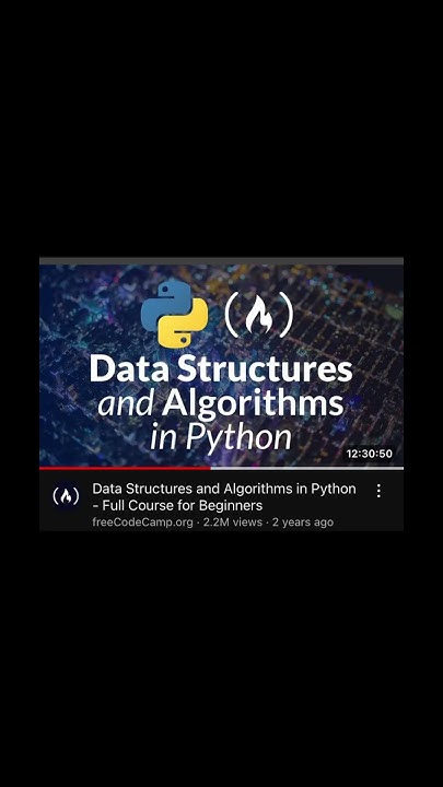Want to learn DSA in python?? #coding #tech #python #dsa - YouTube