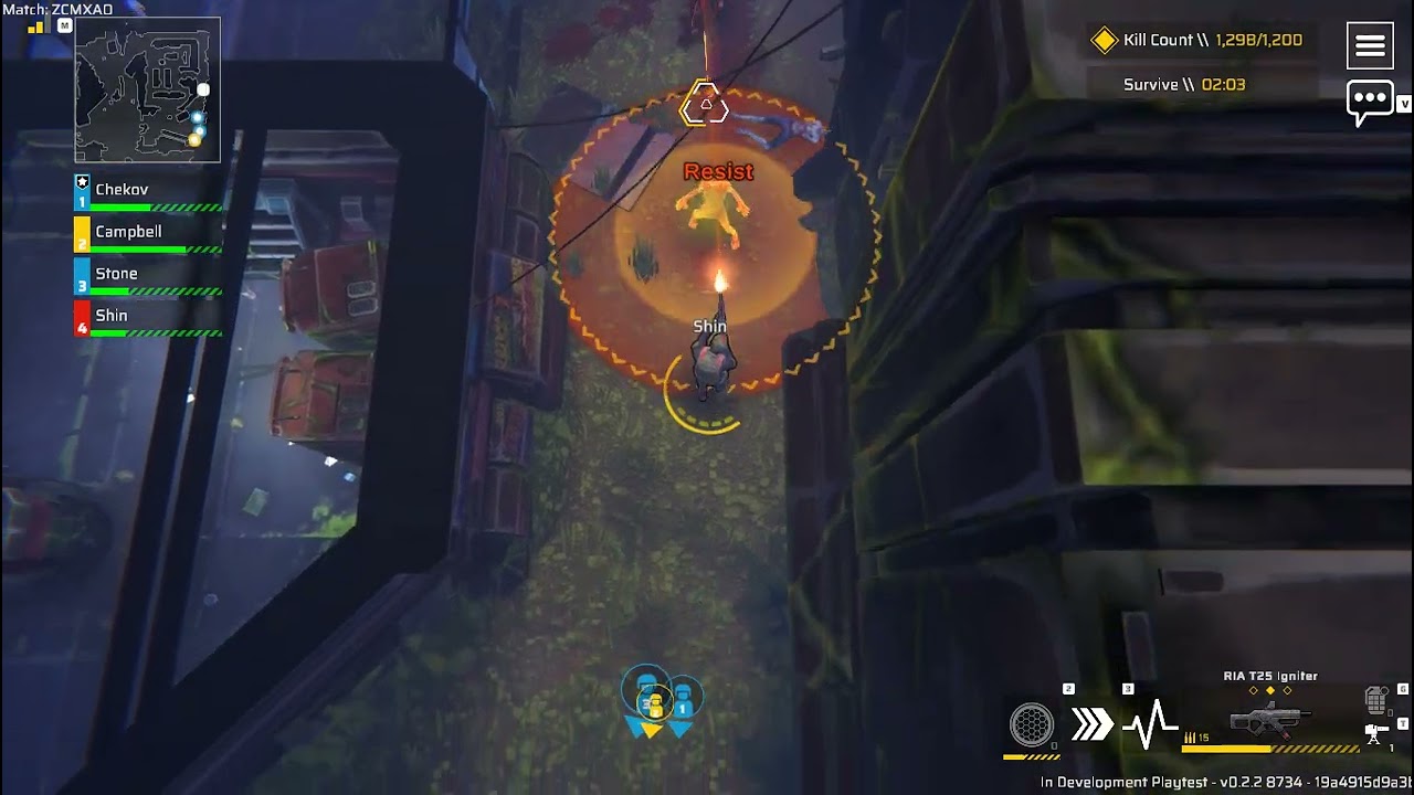 Zombie Assault - Resurgence (Playtest 2 Run - Assault class) Horde of Exploder & Shielder + Boss