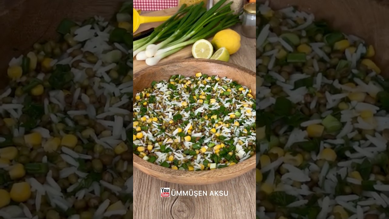 Maş Fasulyesi salatası nasıl yapılır / Mung bean salad recipe / salata tarifleri/ yemek tarifleri