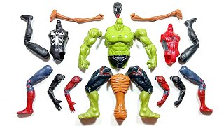 Avengers Toys Assemble Spider-Man, Hulk Smash, Venom And Siren head ~ Avengers