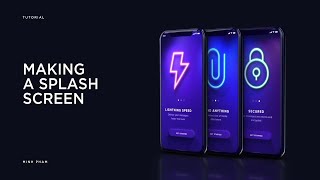 Making a splash screen with 3D neon lights (tutorial) screenshot 5