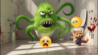 Cute Cat Vs Monster😭😭😱