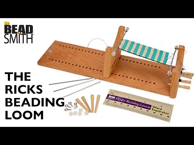 The Beadsmith Little Ricky Beading Loom, Two-Warp Loom,9.25 x 2.5 x 2.875  inches, Wooden, Illustrated Instructions Included, Easy Assembly, Use to