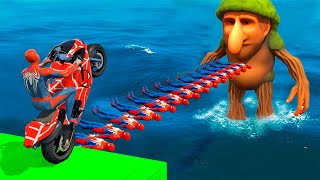 الرجل العنكبوت انقاذ باتمان Spider-Man Rescue batman vs iron man vs venom funny Game GTA 5 superhero