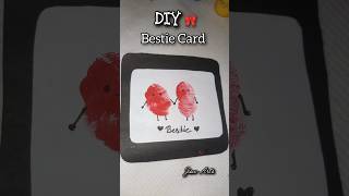 DIY cute bestie Card Making Ideas 😘🎀 #diy #shorts #drawing #craft #cards #shortsviral #painting