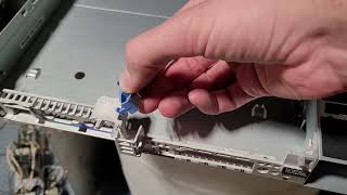How to remove/replace PCI slot retention brackets for the Dell PowerEdge R610 server