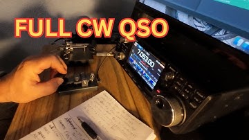 Full CW SKCC QSO Using A Straight Key