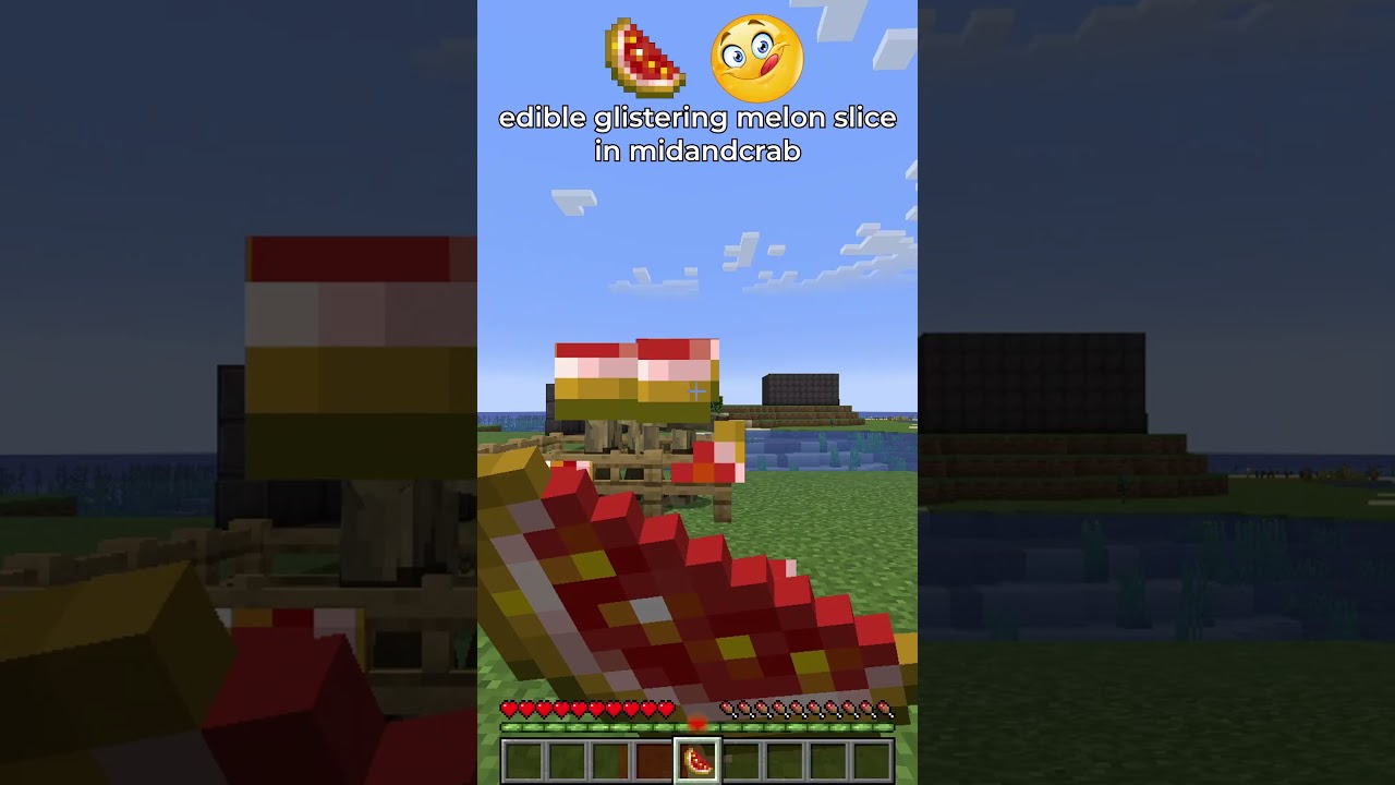 eating glistering melon in minecraft 😋