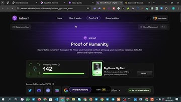 How to do blockmesh intract proof of humanity step by step